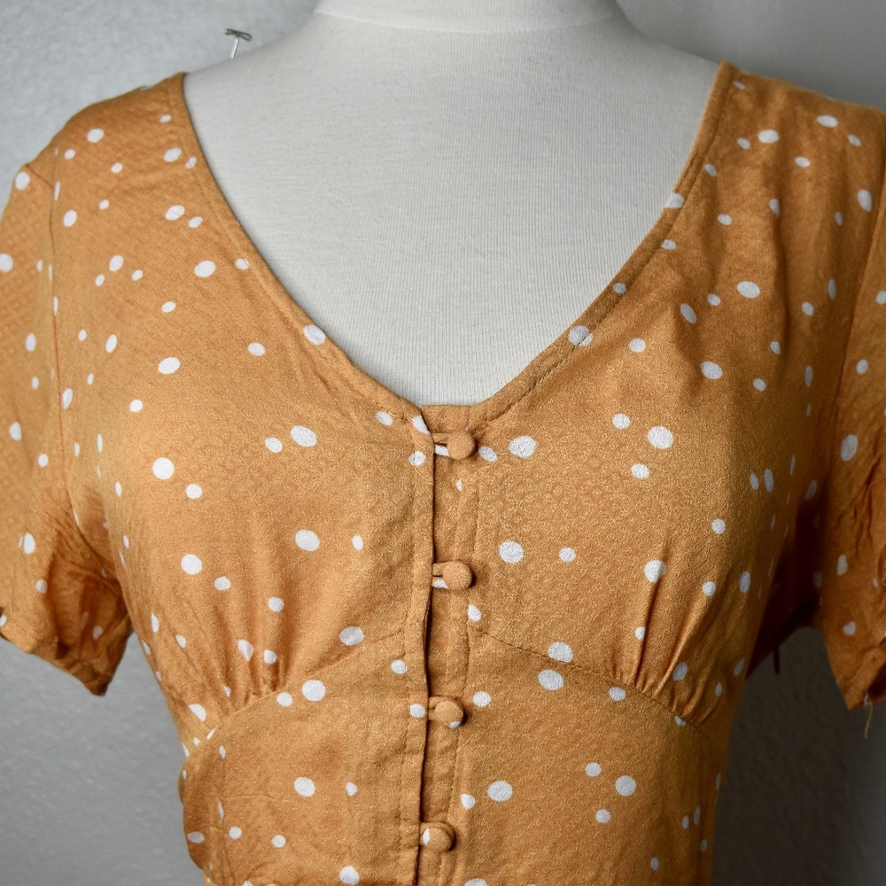 Aeropostale | Polka Dot Button Top Dress